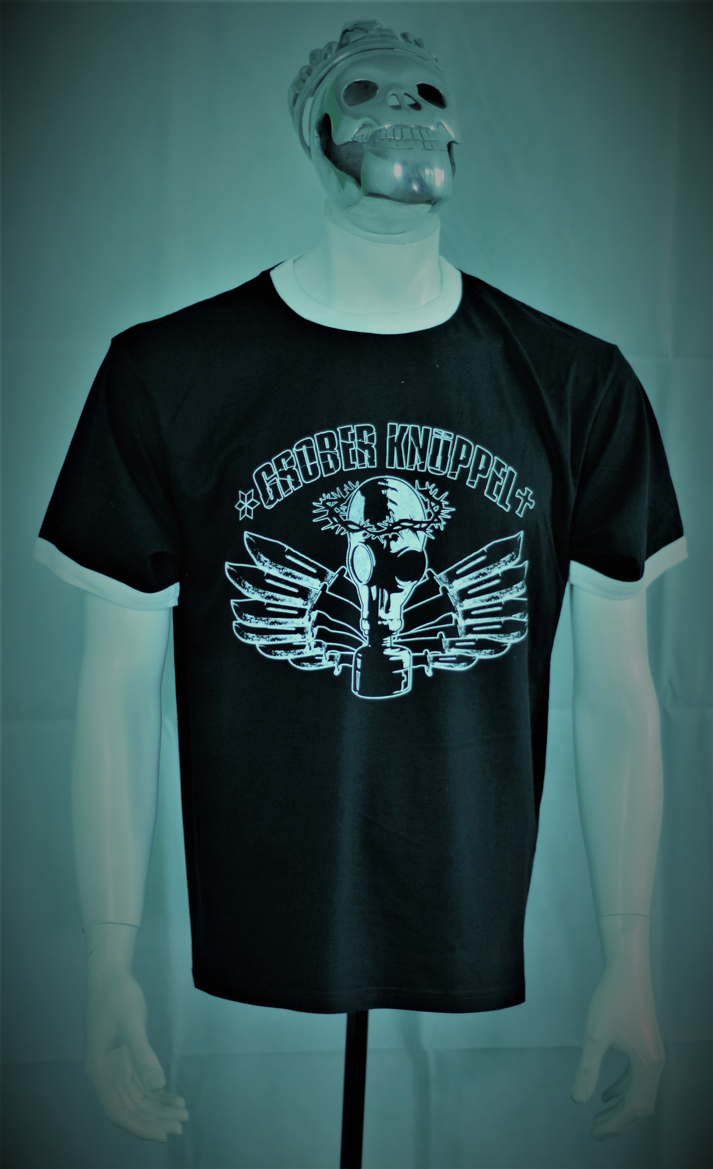 GROBER KNÜPPEL "Engel" Kontrast T-Shirt GROBER KNÜPPEL "Engel" Kontrast T-Shirt